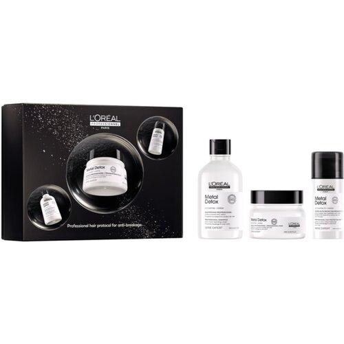 L&amp;acute;Or&amp;eacute;al Paris Serie Expert Metal Detox darilni set za po&amp;scaron;kodovane in barvane lase Slike