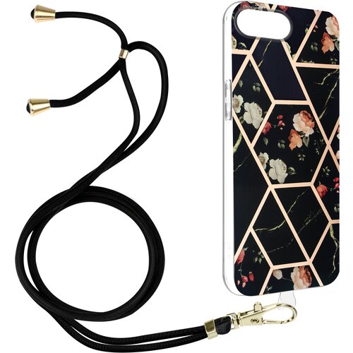 AVIZAR Ovitek s kablom za iPhone 8 Plus in 7 Plus, geometrijski vzorec - crn, (20629928) Slike