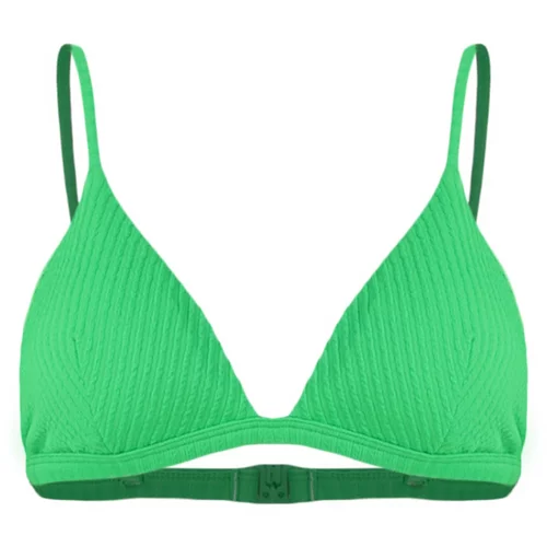 Trendyol Summer Green Textured Triangle Bikini Top