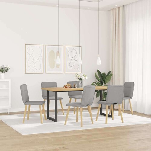  Jedilni stoli 6 kosov Cloud Grey Fabric, (21822502) Slike