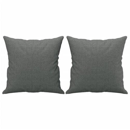 2-dijelni set sofa s jastucima tamnosivi od tkanine Slike