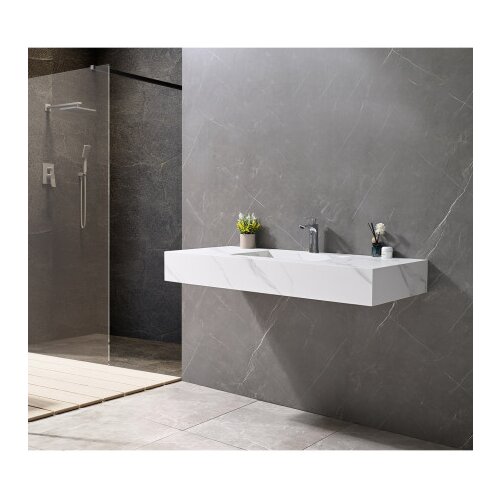 Master Umivaonik kameni 100x50x15cm SP-8399 mat bijeli Slike