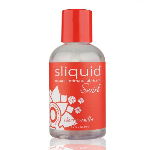 Sliquid Veganski lubrikant Swirl, če&amp;scaron;nja/vanilija, 125 ml Slike