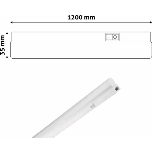 Avide Integrirana podelementna T5 LED svetilka 14W 1180lm 120 cm PVC nevtralno bela 4000K