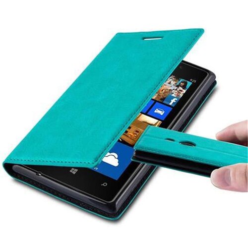 Cadorabo Ohi&scaron;je, združljivo z Nokia Lumia 925 v bencinsko turkizna - Za&scaron;čitni ovitek z magnetnim zapiranjem, stoječo funkcijo in režo za kartice, (20549558) Cene