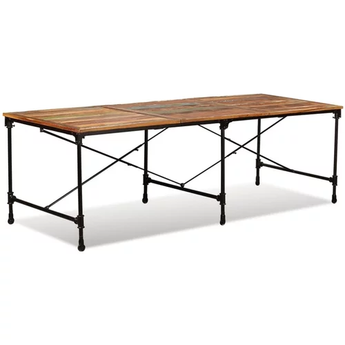  Jedilna miza iz trdnega predelanega lesa 240 cm