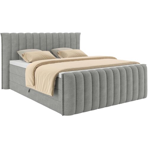 Premium Living Postelja Boxspring Lina, Siva, 200x200 Slike