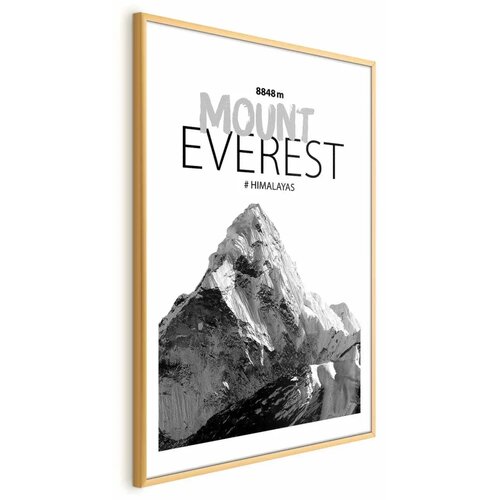  Plakat Mount Everest 29.7x42 Zlatni okvir s margom Cene