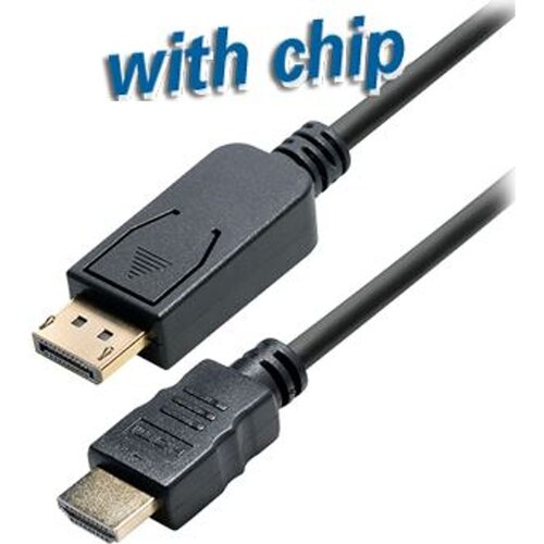 Transmedia DisplayPort plug to HDMI plug, 2,0 m Cene