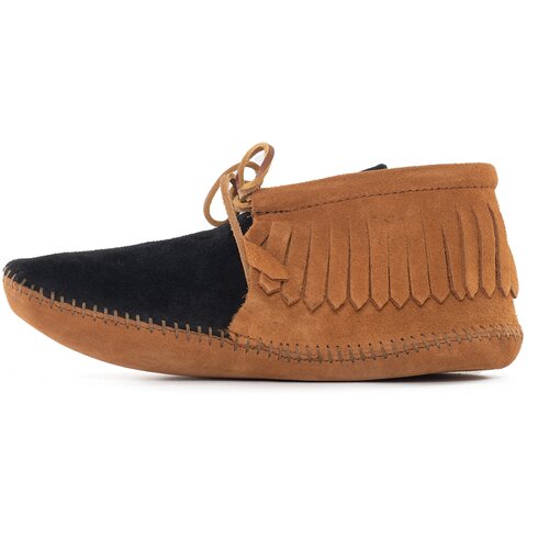 Minnetonka Mokasini &amp;#039;Classic Fringe&amp;#039; konjak / črna Slike