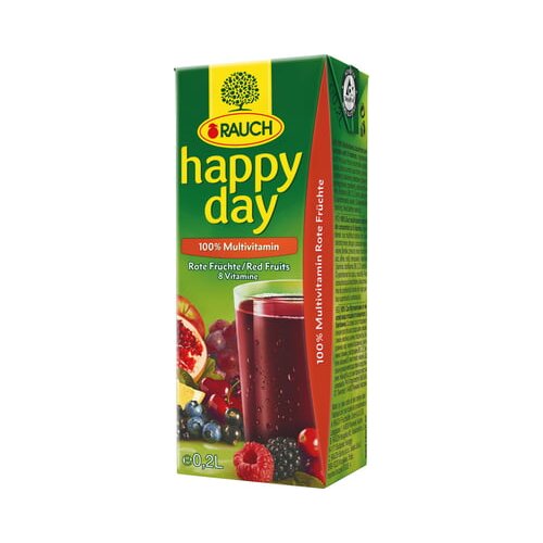 Rauch Happy Day 100% red multivitamin 0,2l / 27-pack / XXL Cene