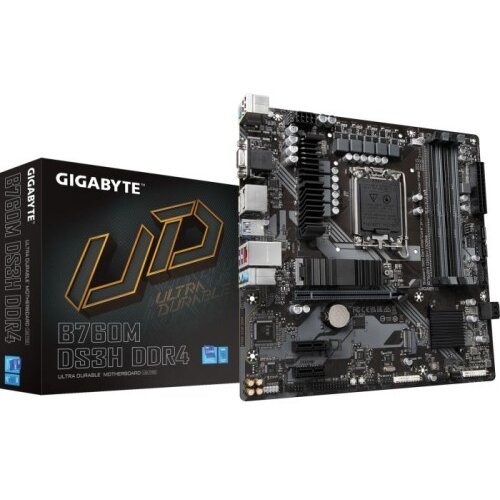 Gigabyte B760M DS3H DDR4, DDR4, SATA3, USB3.2Gen2, DP, LGA1700 mATX Cene