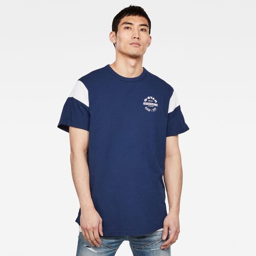 G-star T-shirt - Sport panel originals logo gr r t s royal blue Cene