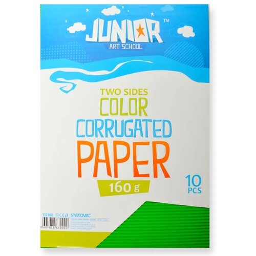 Junior jolly Waves, karton rebrasti, A4, 10K, odaberite nijansu Zelena Cene