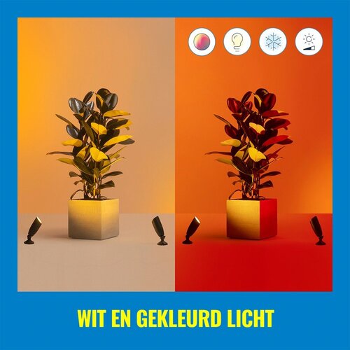 Wiz SET 2x LED RGBW prigu&amp;scaron;iva spolja&amp;scaron;nje SPOT svetiljke LED/10W/230V IP65 Wi‑Fi Slike
