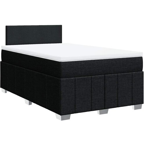 Maison Chic Box spring postelja - Vzmetna postelja z vzmetnico črn 120x200 cm blago SL17916, (21883660) Cene