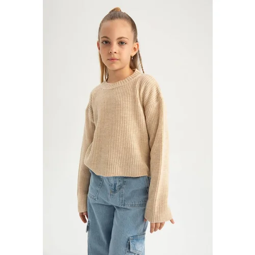 Defacto Girls Crew Neck Basic Sweater