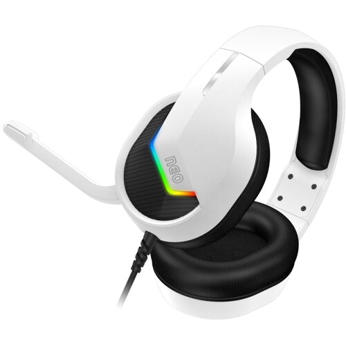 Connect IT CHP-3595-WH - LED RGB gejmerske žične slu&amp;scaron;alice sa mikrofonom bele/crne Slike