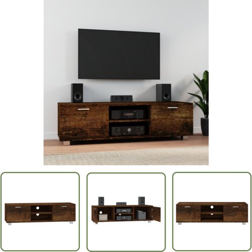 The Living Store TV omarica dimljeni hrast 140x40,5x35 cm inženirski les - TV Omarica, (21738318) Cene