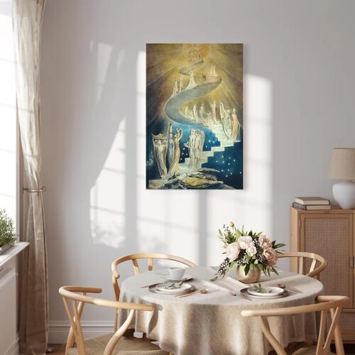  Slika - William Blake &amp;ndash; Jacob&amp;rsquo;s Ladder 40x60 Na talijanskom platnu Slike