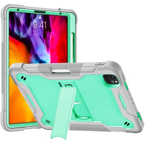 NIKCORP Ovitek za iPad Air 4/5 in Pro 11" s stojalom, naramnim pasom, ročajem in mestom za pisalo, odporen na udarce, mint barve, (5000139168) Cene