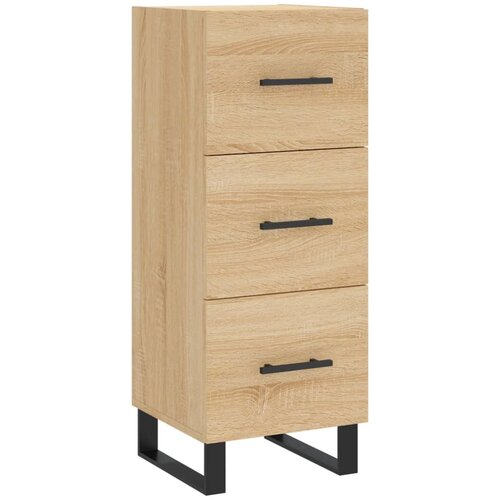  Visoka komoda hrasta sonome 34,5x34x180cm od konstruiranog drva Slike