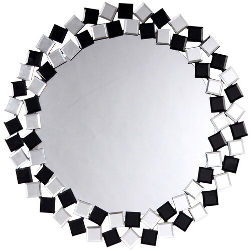 Kayoom STENSKO OGLEDALO, 80/80/1,6 cm kovina, steklo, leseni material Cene