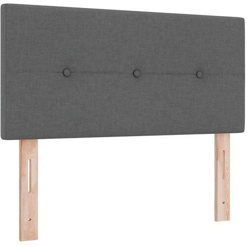  LED Box Spring Krevet Tamno siva 100 x 200 cm tkanina Slike