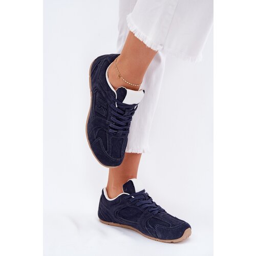 Boto Women Sports Shoes Made Of Eco Suede Navy Dorella Slike