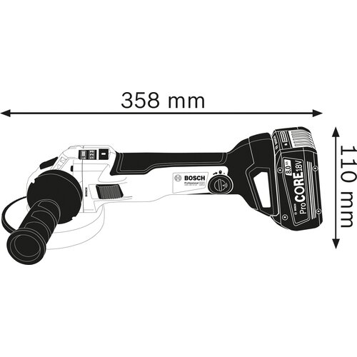 Bosch GWS 18V-10 SC, 125mm Cordless Angle Grinder Slike