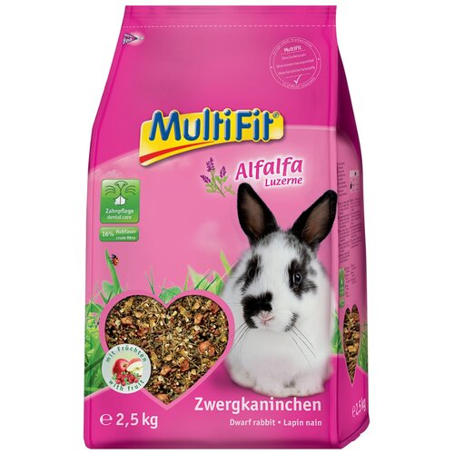 MultiFit Hrana z alfalfo za pritlikave kunce 2,5 kg Cene