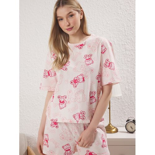 Trendyol Ženski set pidžame Thmss25Pt00367, Roze Cene