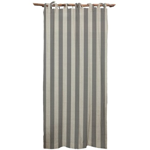 Really Nice Things Siva zavesa Linen Cuture Cortina Hogar Grey Stripes Cene