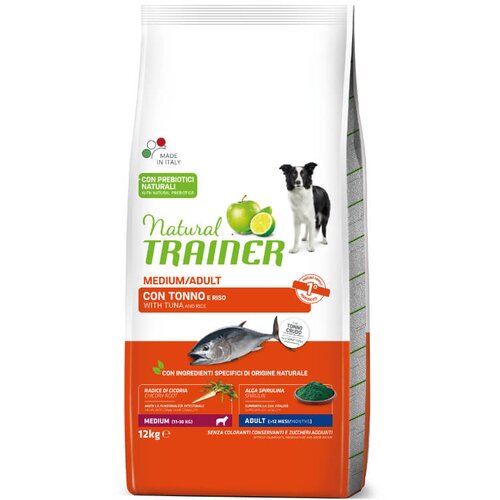 Natural trainer Adult Medium - riba in riž 12 kg Cene