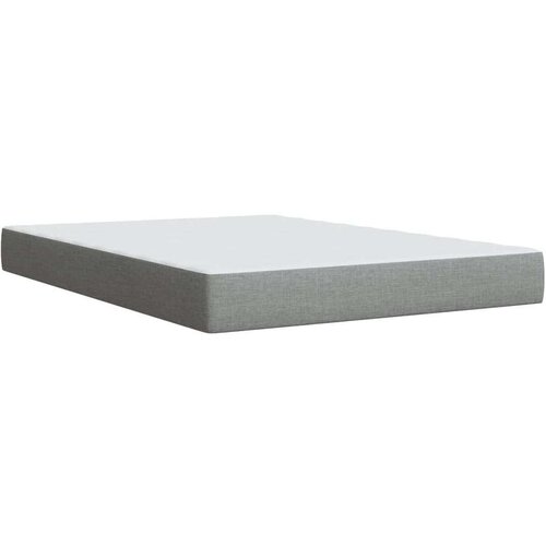 VidaXL krevet box spring s madracem svjetlosiva 160x200 cm tkanina Slike