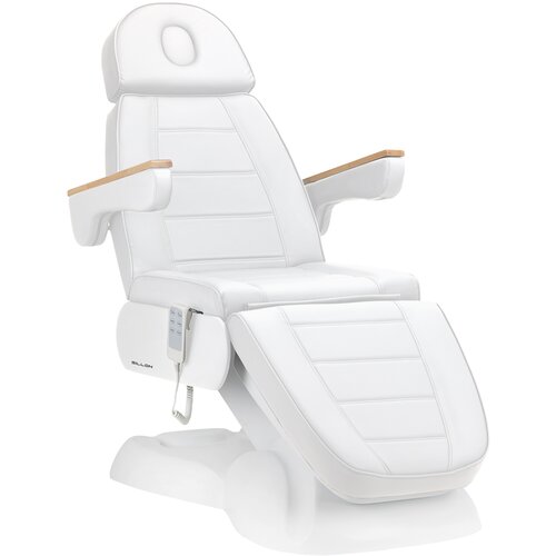 Shumee Električni kozmetični stol SILLON Lux 273b, 3 motorji, bel, (21388820) Slike