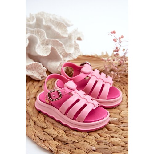 Kesi Scented children&amp;#039;s sandals with velcro fastener ZAXY Pink Slike