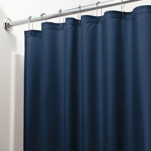 iDesign plava zavjesa za tuš, 200 x 180 cm