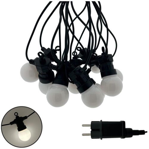  LED spolja&scaron;nji dekorativni niz lampica 10xLED/0,36W/230V 4,5 m IP44 crna Cene