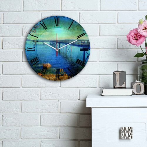 Wallity MDF Zidni sat 30cm Šareni Cene