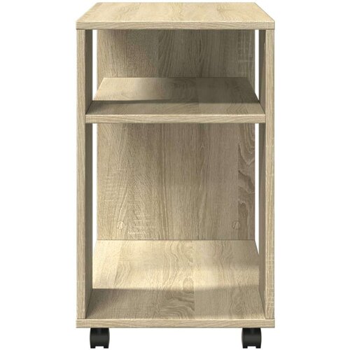 VidaXL Bočni stolić s kotačima boja hrasta sonome 70x35x60 cm drveni Slike