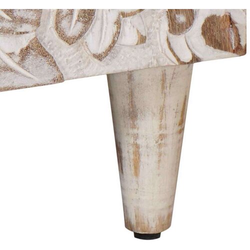 ormar s ladicama Bijelo 105 x 33 5 x 46 cm Čvrsto drvo manga - Bijelo Slike