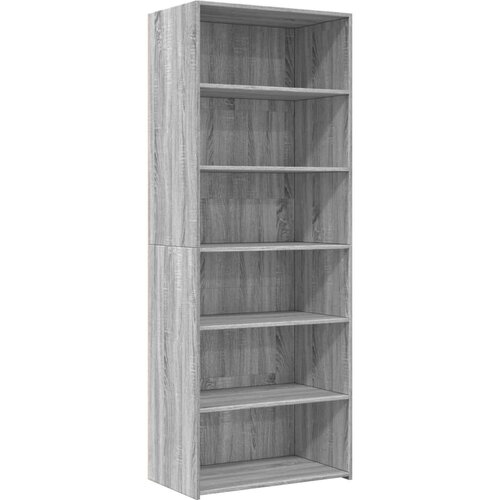 VidaXL Visoka komoda siva sonome 70x41x185 cm od konstruiranog drva Slike