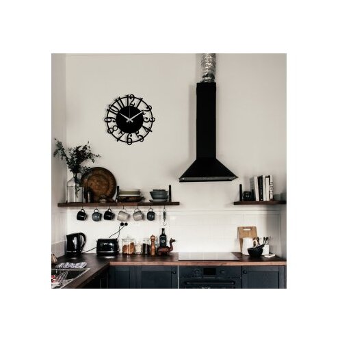 WALLXPERT Zidni sat 48x48cm Crni Cene