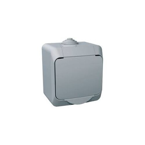 Utičnica 2P+PE 10/16A IP44 siva CEDAR Cijene