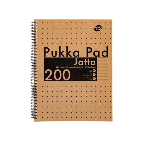 Pukka Pad Blok &amp;scaron;pirala Jotta A4+ 225 x 297mm 200 strani/80gr črtni, natur 9565-kra, (20691442) Slike
