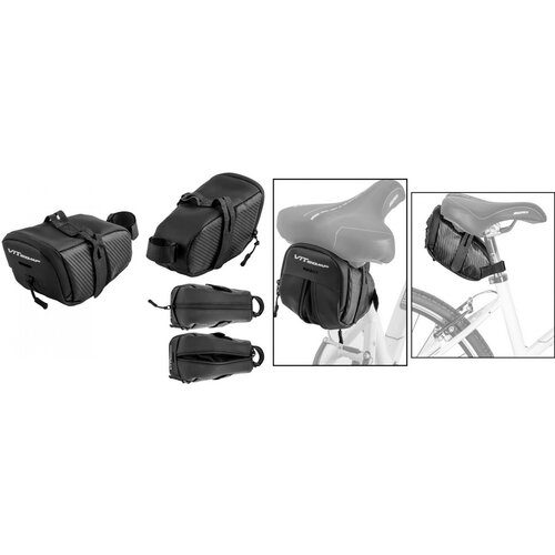 ViTcomp torbica ispod sedišta 600D / pvc leather crna Slike