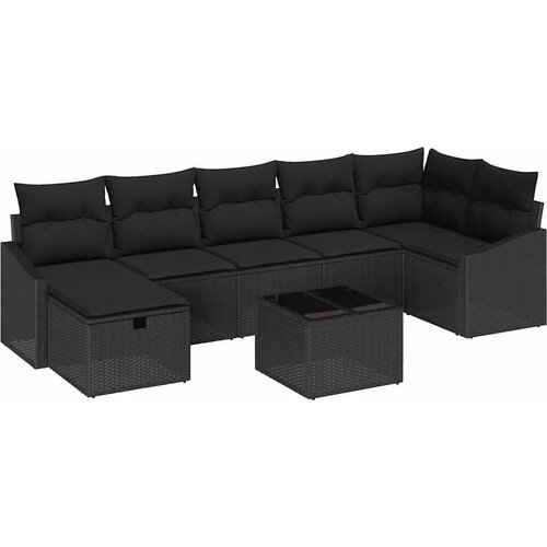  Set sofe s jastukom s pohranom 8 pcs poliratan Slike