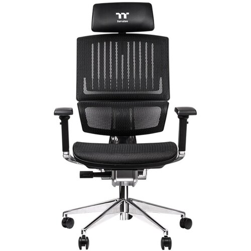 Thermaltake Gaming stolica CyberChair E500, Podesivi naslonjači za ruke, 150kg nosivost, Crna Slike