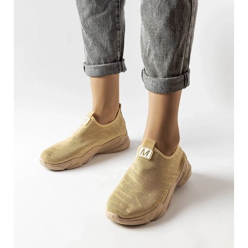 D/CEO Gemre Dark beige fabric women&amp;#039;s sneakers Aaron Slike